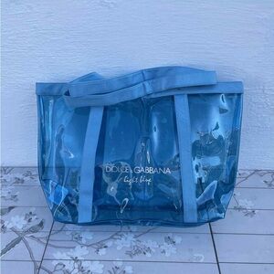 Dolce & Gabbana Blue Transparent Tote